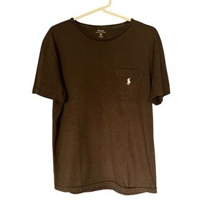 Polo by Ralph Lauren Brown Vneck Tshirt